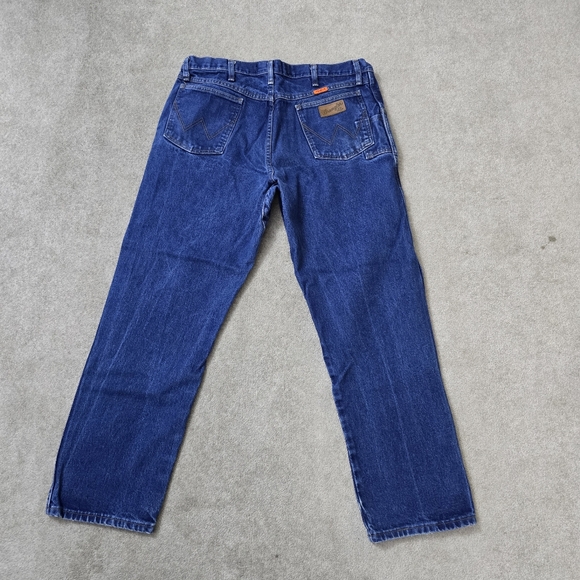 2 PC Lot Wranger FR 10FRR31MWZ Blue Jeans MENS Size 38/32 - Picture 3 of 8